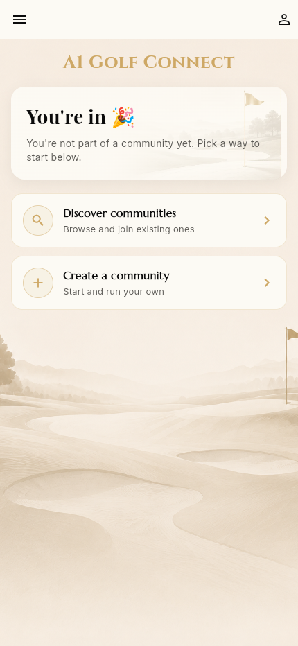 Get started on A1 Golf Connect
